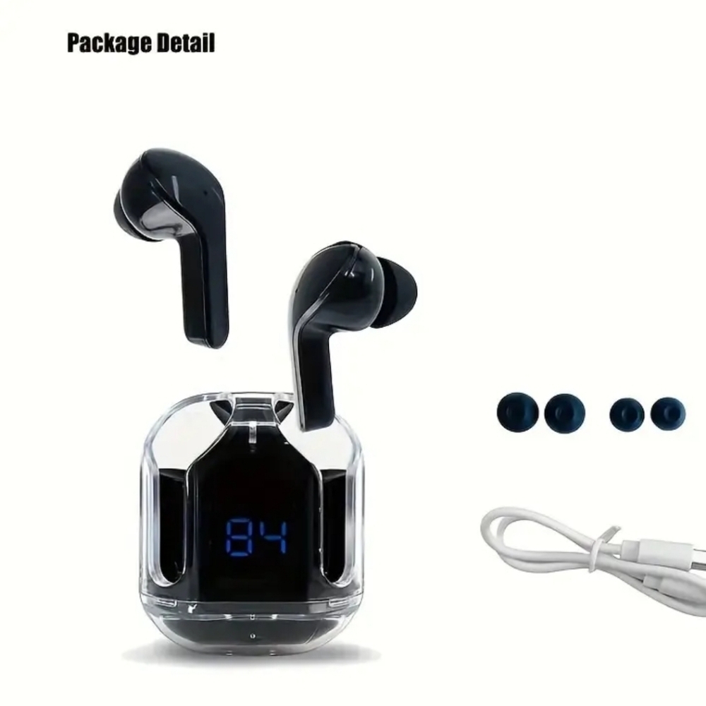 New TRUE WIRELESS LED Display 5.3 Bluetooth Headset with FREE Slcone Case - Picture 6 of 9